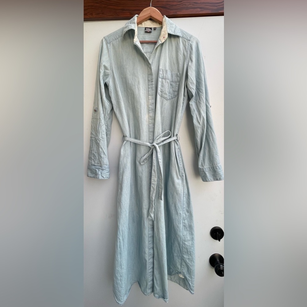 Denim maxi dress - L